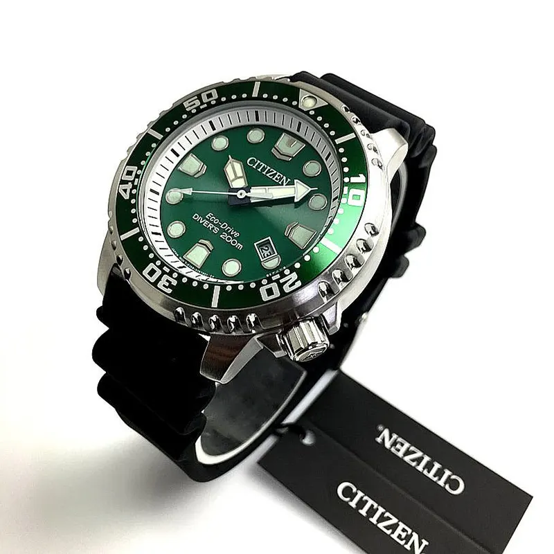 Citizen Promaster Marine Sea Eco-Drive Green Dial Men's Watch | BN0158-18X